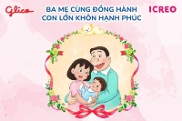 Ba mẹ cùng đồng hành, con lớn khôn hạnh phúc